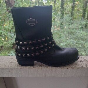 Woman's Harley Davidson motorcycle boots black size 10m